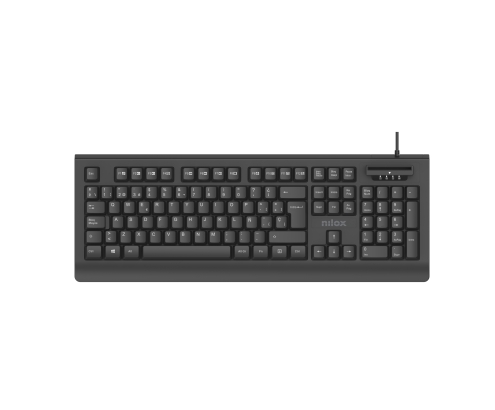 Nilox USB CON LECTOR DNIE SMART CARD teclado QWERTY Español Negro