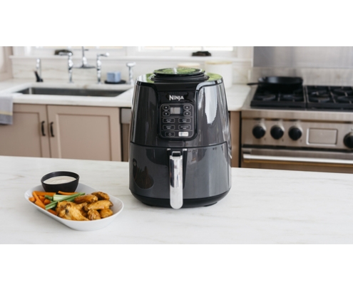 Ninja AF100 Sencillo 3,8 L Independiente 1550 W Freidora de aire caliente Negro