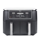 Ninja AF400EU freidora Doble 9,5 L Independiente 2470 W Freidora de aire caliente Negro