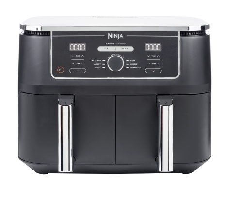 Ninja AF400EU freidora Doble 9,5 L Independiente 2470 W Freidora de aire caliente Negro