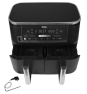 Ninja AF451EU freidora Sencillo 9,5 L 2470 W Freidora de aire caliente Negro