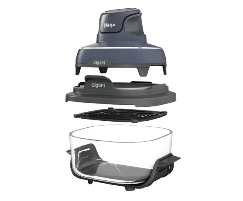 Ninja CRISPi Sencillo 3,8 L 1700 W Freidora de aire caliente Azul, Gris, Transparente