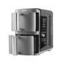 Ninja SL400EU freidora Doble 9,5 L 2470 W Freidora de aire caliente Negro, Gris