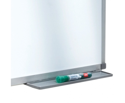 Nobo Pizarra blanca Basic magnética de acero 1200x900 mm con marco básico