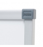 Nobo Pizarra blanca Basic magnética de acero 900x600 mm con marco básico