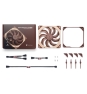 Noctua NF-A14X25 G2 LS-PWM sistema de refrigeración para ordenador Carcasa del ordenador Refrigerador de aire 14 cm Beige, Marrón 1 pieza(s)