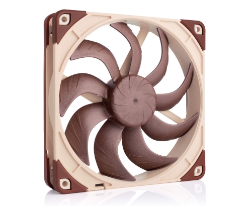Noctua NF-A14X25 G2 LS-PWM sistema de refrigeración para ordenador Carcasa del ordenador Refrigerador de aire 14 cm Beige, Marrón 1 pieza(s)