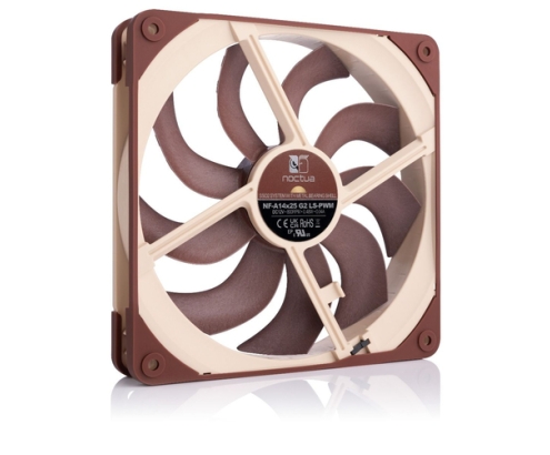 Noctua NF-A14X25 G2 LS-PWM sistema de refrigeración para ordenador Carcasa del ordenador Refrigerador de aire 14 cm Beige, Marrón 1 pieza(s)