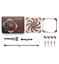 Noctua NF-A14X25 G2 PWM sistema de refrigeración para ordenador Carcasa del ordenador Ventilador 14 cm Beige 1 pieza(s)
