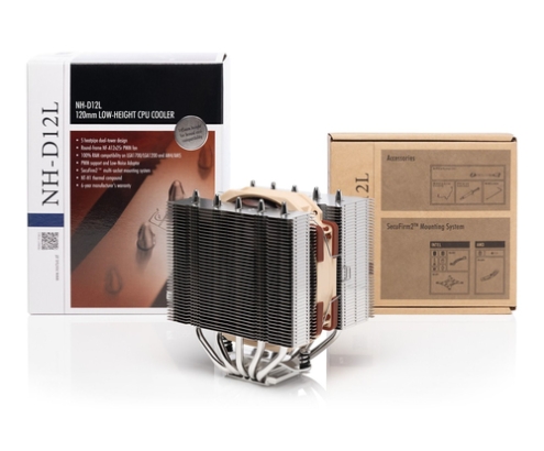 Noctua NH-D12L sistema de refrigeración para ordenador Procesador Refrigerador de aire Aluminio, Beige, Marrón