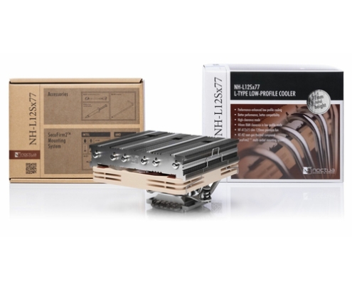 Noctua NH-L12SX77 sistema de refrigeración para ordenador Procesador Disipador térmico/Radiador 12 cm Beige, Níquel 1 pieza(s)