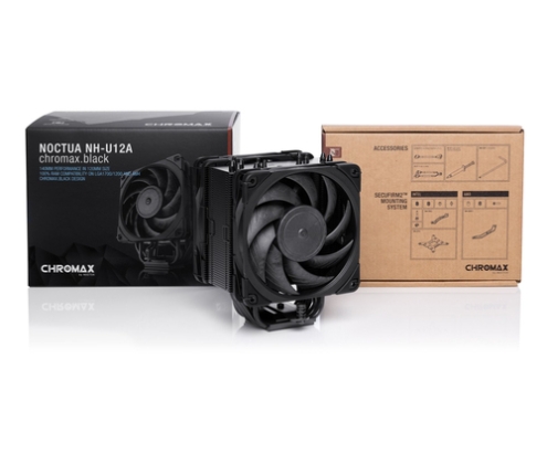 Noctua NH-U12A Procesador Refrigerador de aire 12 cm Negro 1 pieza(s)