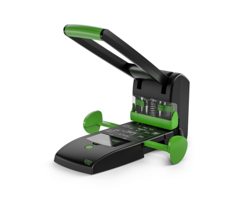 Novus B 2200 re+new perforador de papel 200 hojas Negro, Verde