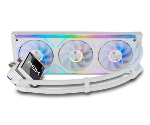 NOX Hummer M-360 LCD|Kit RL Magnético ARGB Blanco
