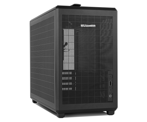 NOX Hummer Mini torre M-ATX portable mesh Ngr