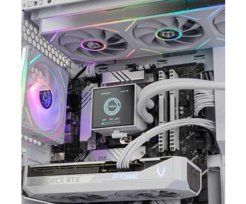 NOX Hummer Semitorre ATX cristal curvo ARGB Blnc