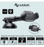 Nubbeh Atlas Soporte Móvil Coche con Carga Inalámbrica QI 15W 3 en 1 Negro