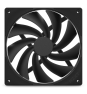 NZXT F140Q Carcasa del ordenador Ventilador 14 cm Negro 1 pieza(s)