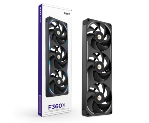 NZXT F360X Carcasa del ordenador Ventilador 12 cm Negro 1 pieza(s)