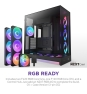 NZXT H9 Flow RGB+ Midi Tower Negro