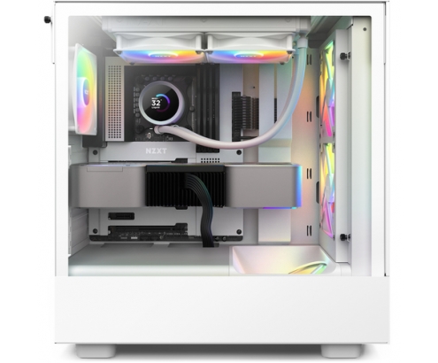 NZXT Kraken 240 RGB Procesador Sistema de refrigeración lÍ­quida todo en uno 12 cm Blanco 1 pieza(s)