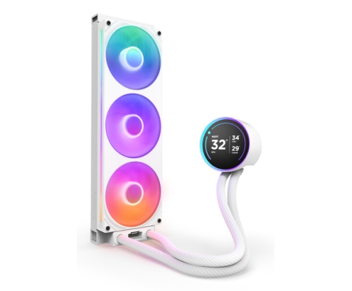 NZXT Kraken Elite 360 RGB Procesador Sistema de refrigeración líquida todo en uno 12 cm Blanco 1 pieza(s)