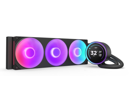 NZXT Kraken Elite 360 RGB Procesador Sistema de refrigeración líquida todo en uno 12 cm Negro 1 pieza(s)
