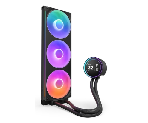 NZXT Kraken Elite 420 RGB Procesador Sistema de refrigeración líquida todo en uno 14 cm Negro 1 pieza(s)