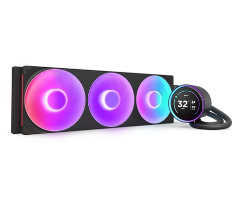 NZXT Kraken Elite 420 RGB Procesador Sistema de refrigeración líquida todo en uno 14 cm Negro 1 pieza(s)