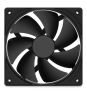NZXT F120P Ventilador suplementario 12 cm Negro RF-P12SF-B2