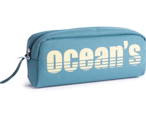 Oceans Wave California Estuche de 1 Cremallera - Tirador Ergonomico - Color Azul