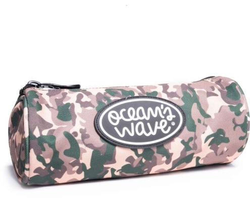 Oceans Wave Estuche Redondo - Gran Amplitud - Dise?o Camuflaje Tierra