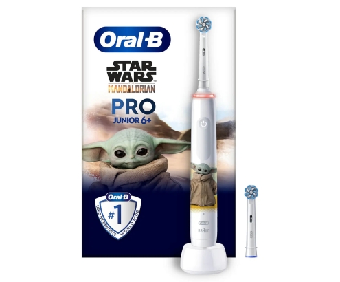 Oral-B PRO 14876674 cepillo eléctrico para dientes Niño Cepillo dental giratorio Multicolor, Blanco