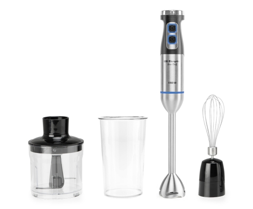 Orbegozo BT 5017 0,9 L Batidora de inmersión 1700 W Acero inoxidable, Negro