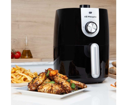 Orbegozo FDR 27 freidora Sencillo 2,5 L Independiente 1200 W Freidora de aire caliente Negro, Gris