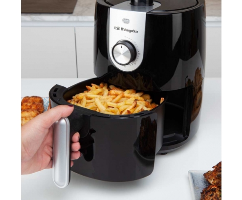 Orbegozo FDR 27 freidora Sencillo 2,5 L Independiente 1200 W Freidora de aire caliente Negro, Gris
