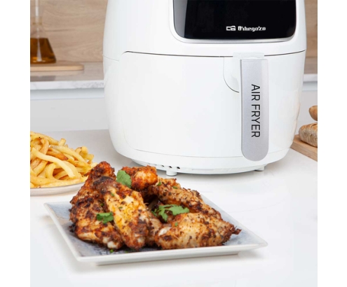 Orbegozo FDR 64 freidora Sencillo 4 L 1500 W Negro, Acero inoxidable, Blanco