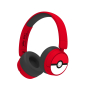 OTL Technologies Pokémon PK1000 auricular y casco Auriculares Inalámbrico y alámbrico Diadema Juego USB Tipo C Bluetooth Rojo, Blanco