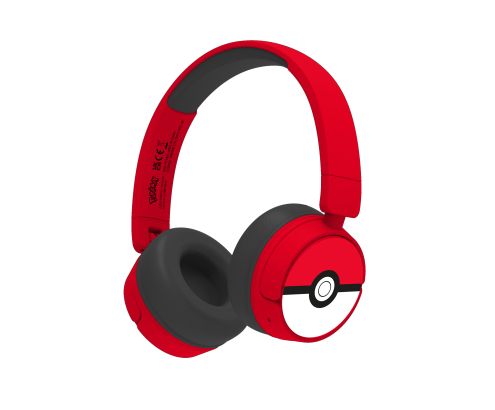 OTL Technologies Pokémon PK1000 auricular y casco Auriculares Inalámbrico y alámbrico Diadema Juego USB Tipo C Bluetooth Rojo, Blanco