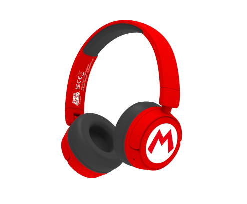 OTL Technologies Super Mario Auriculares Inalámbrico y alámbrico Diadema Música USB Tipo C Bluetooth Rojo, Negro
