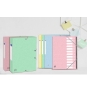 Oxford 400117805 carpeta Cartón Azul, Verde, Gris, Amarillo, Rosa A4