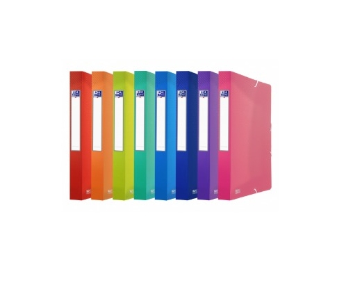 Oxford 400146995 caja archivador 300 hojas Azul, Azul claro, Color menta, Naranja, Rosa, Púrpura, Rojo Polipropileno (PP)