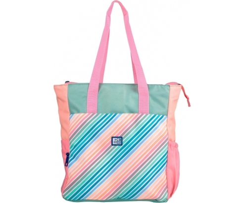 Oxford Colorblock Tote Bag Convertible 2 en 1 - Capacidad de 30L - Para Usar como Bolso de Mano o Mochila - Compartimento Acolchad 400182983