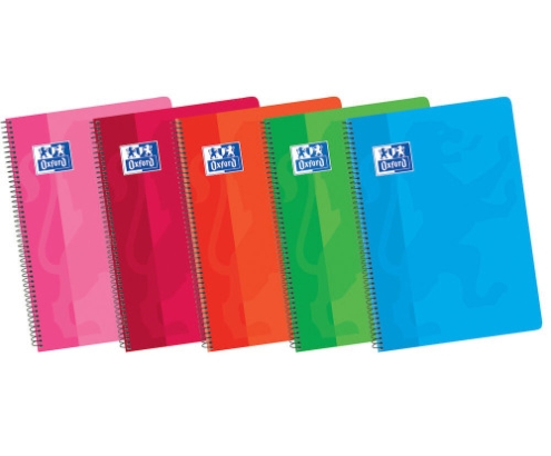 Oxford Cuaderno Espiral 80h 4º Cuadricula 4x4 Surtido 100430166