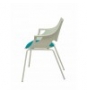 PACK 3 SILLAS SACERUELA CARCASA BLANCO ASIENTO AZUL PACK3247BLAZ