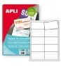 PACK AHORRO 500 TARJETAS DE VISITA APLI CANTOS RECTOS 250G BLANCO 11902