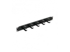 PANEL FRONTAL PHASAK PARA RACK 19  CON GUIAS PARA CABLES NEGRO PA 3301