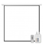 Pantalla electrica videoproyector phoenix pared y techo 135p 2.4mx2.4m posicion ajustable carcasa blanca tela super resistente PHPANTALLA-ELEC240