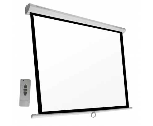 Pantalla electrica videoproyector phoenix techo y pared 112p 2mx2m posicion ajustable carcasa blanca tela super resistente PHPANTALLA-ELEC200