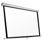 Pantalla manual Phoenix videoproyector pared y techo 169p 3mx3m posicion ajustable carcasa blanca tela super resistente PHPANTALLA-300M